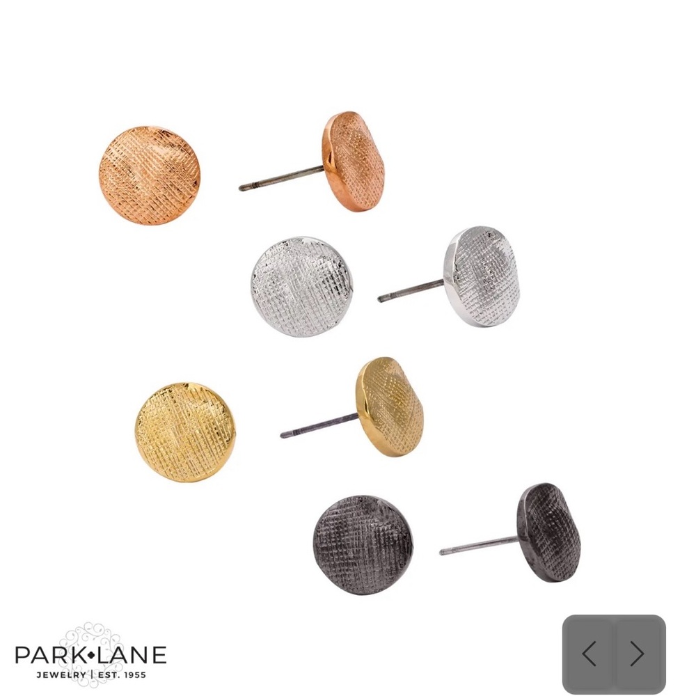 Park Lane “Dottie” Pierced Earrings in Hematite! BNIB!!